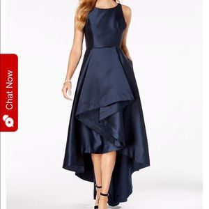 Adrianna Papell High Low Mikado Gown
